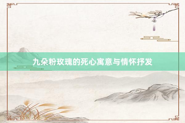 九朵粉玫瑰的死心寓意与情怀抒发